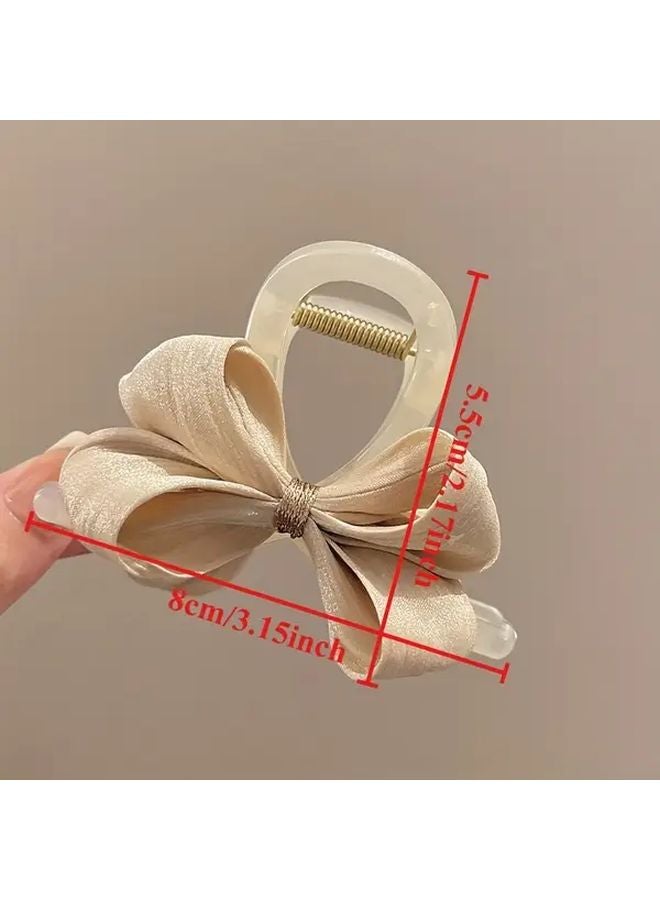 Black Bow Hair Clip For Braids Ponytails Buns Weddings Parties Casual Attire - Image 4